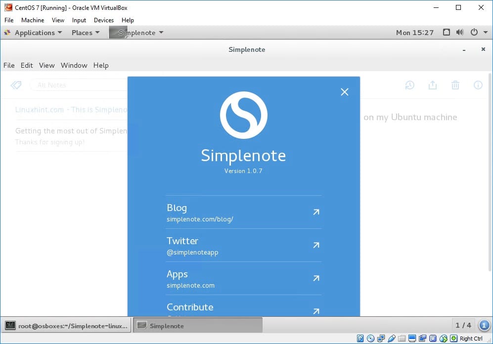 Install Simplenote App on Ubuntu, Linux Mint, CentOS, RHEL